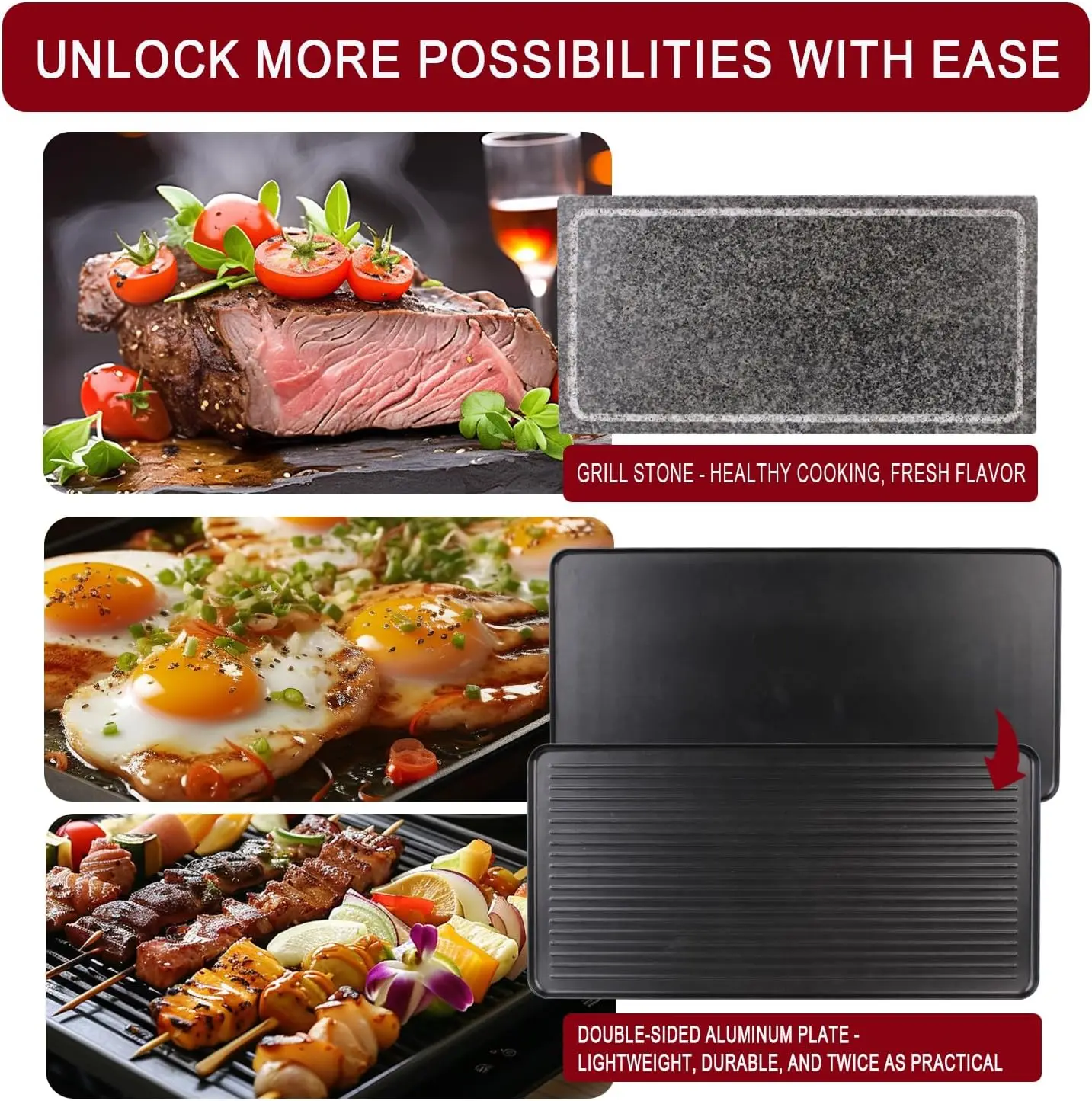 1700W 라클렛 전기 파티 그릴 (6-8인용) |   - Raclette Grill Table 리뷰 및 가격