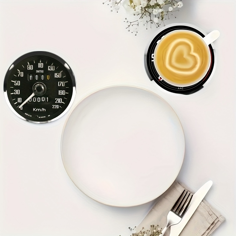 2D 6개 레트로 자동차 대시보드 나무 컵받침 북유럽  - Kitchen Appliances Vintage 리뷰 및 가격